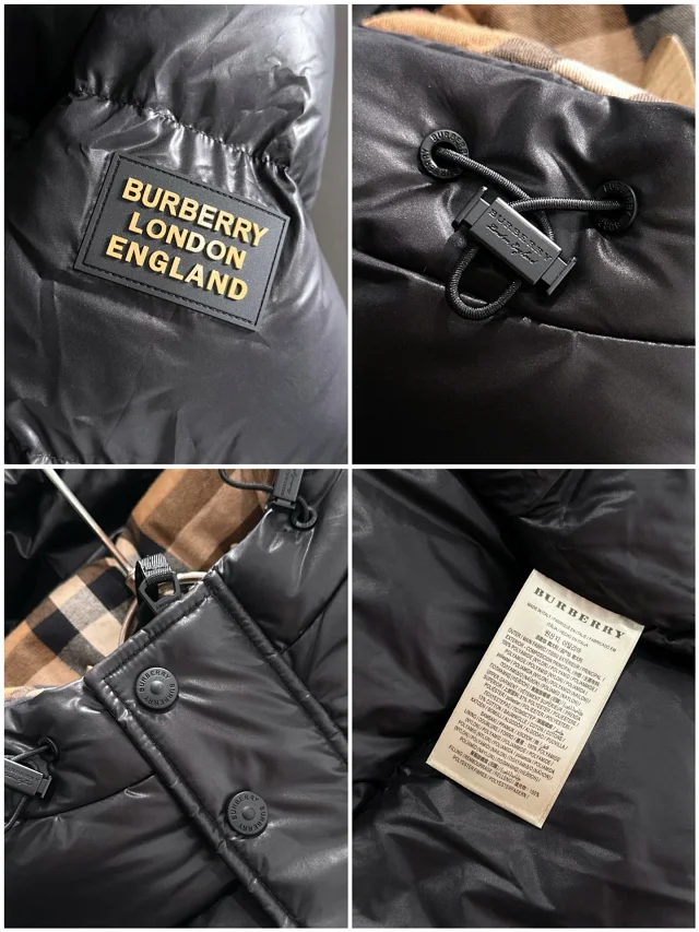 Burberry Down Jackets Hooded Puffer Jacket with Check Lining product detail image 83