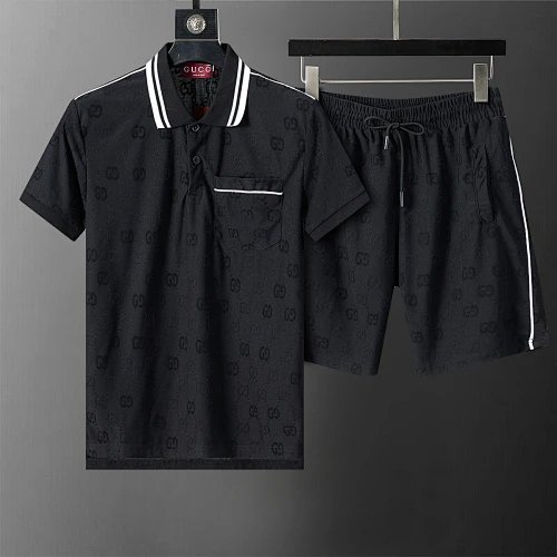 Gucci Matching Sets Short-Sleeve Top and Drawstring Shorts Set — 16