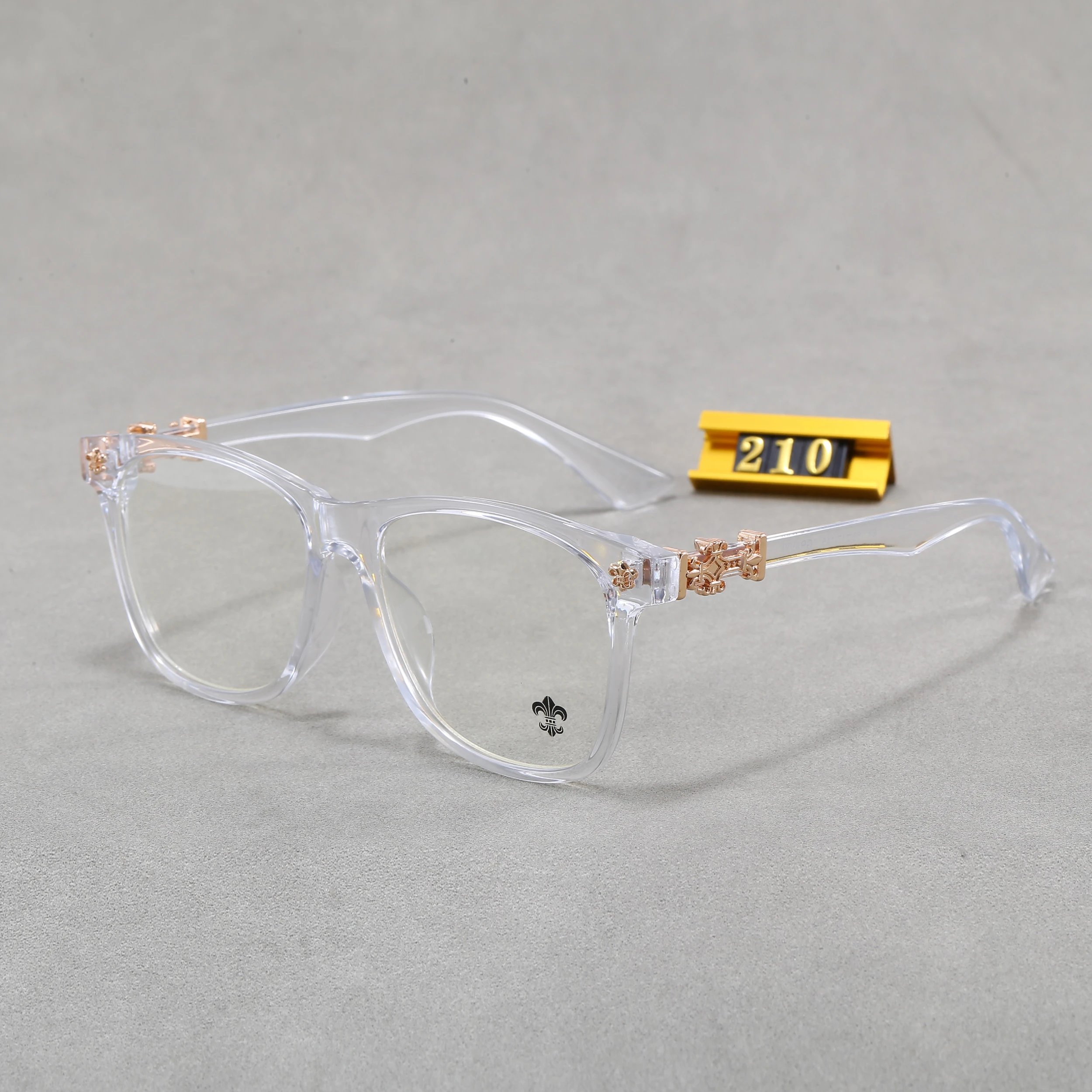 Chrome Hearts 2273 Black Rectangular Eyeglasses