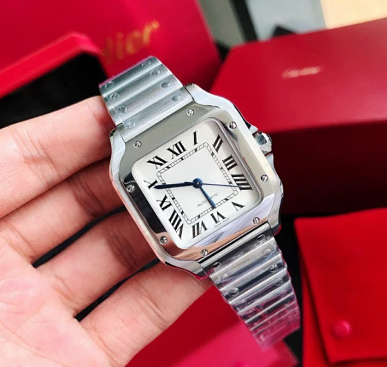 Cross border fashion bestseller for foreign trade, Sandus Dumont Roman square watch, fully automatic mechanical men's fashion watch
