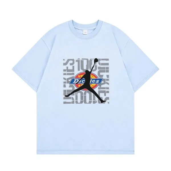 Air Jordan x Dickies Collaboration Graphic T-Shirt Light Blue - 1
