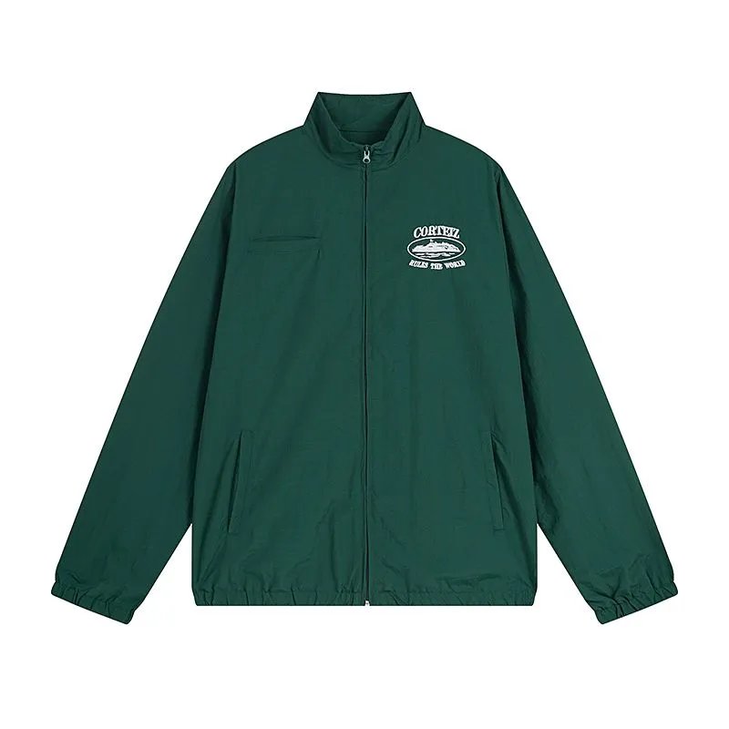 Stone Island Windbreaker Jacket Green and White - 9