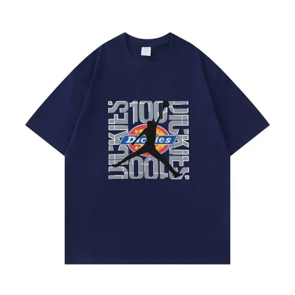 Dickies x Air Jordan Collaboration Graphic Print Navy T-Shirt - 1