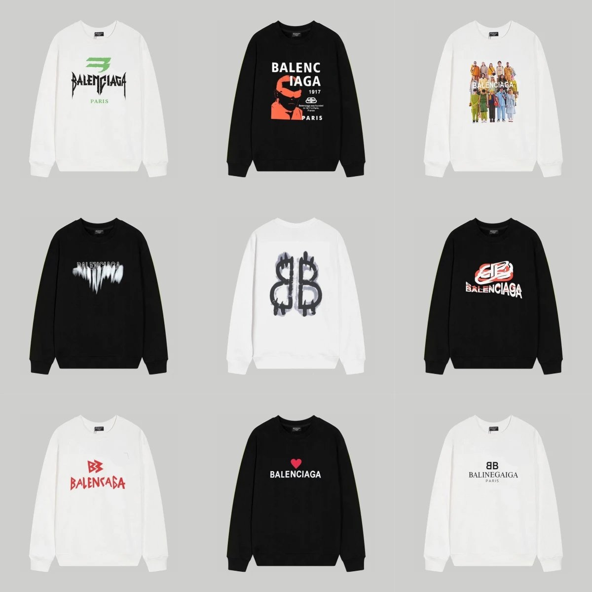 Balenciaga Logo Print Sweatshi