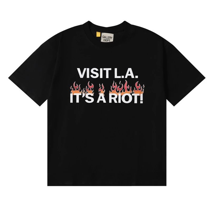 Gallery Dept Gallery Dept Visit L.A. It's A Riot Black T-Shirt Black
