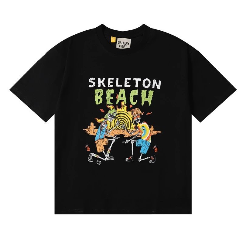 Gallery Dept Gallery Dept Skeleton Beach Black T-Shirt Black