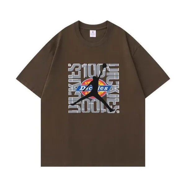 Dickies x Air Jordan Collaboration Graphic T-Shirt Brown - 1