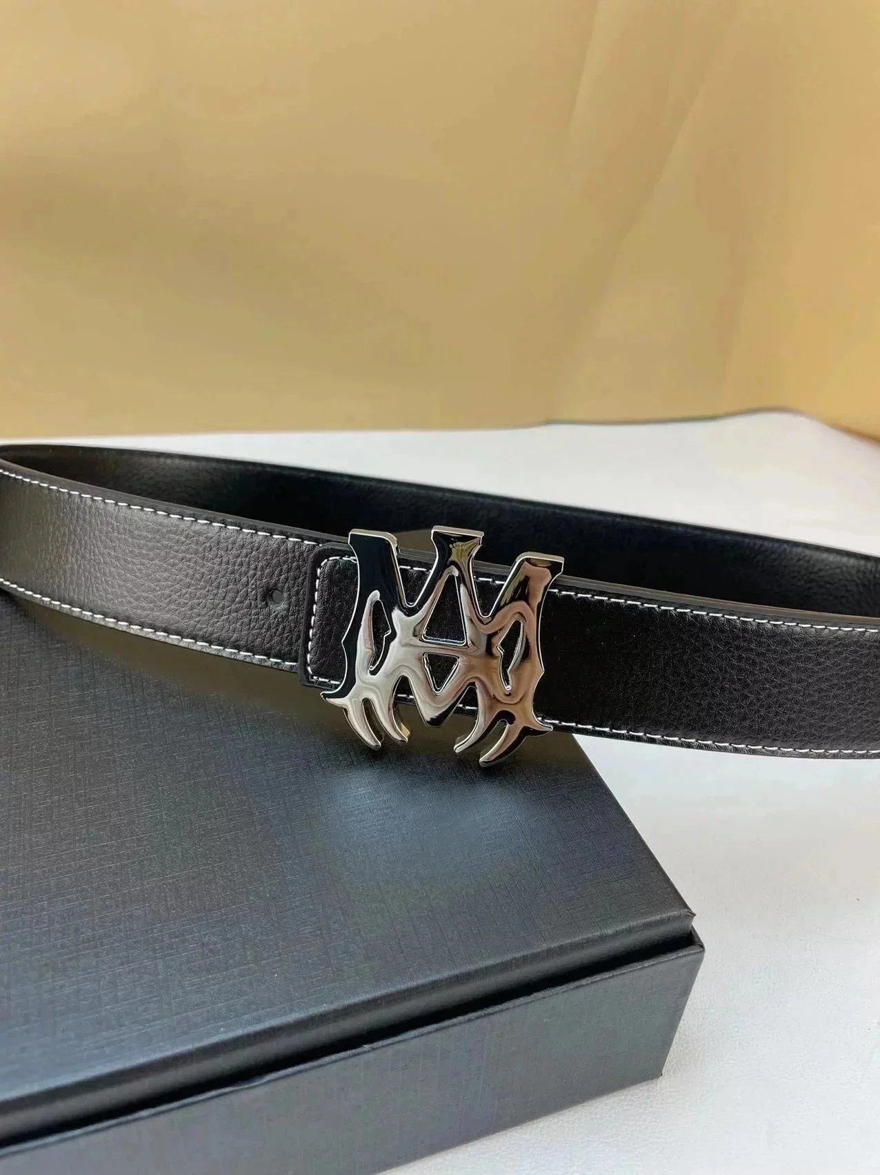 Louis Vuitton Damier Graphite Reversible Belt Black/Gray Leather Belt - 13