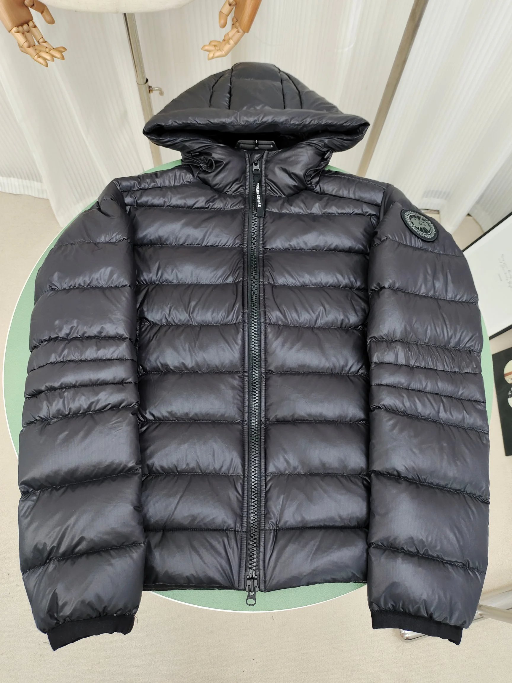 9.5/10 Canada Crofton Black Label Down Jacket 1:1 Use 95% White Duck Down