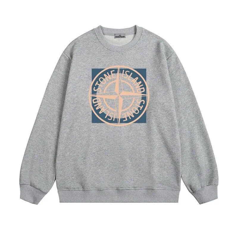 Stone Island Compass Logo Crewneck Sweatshirt Beige - 16