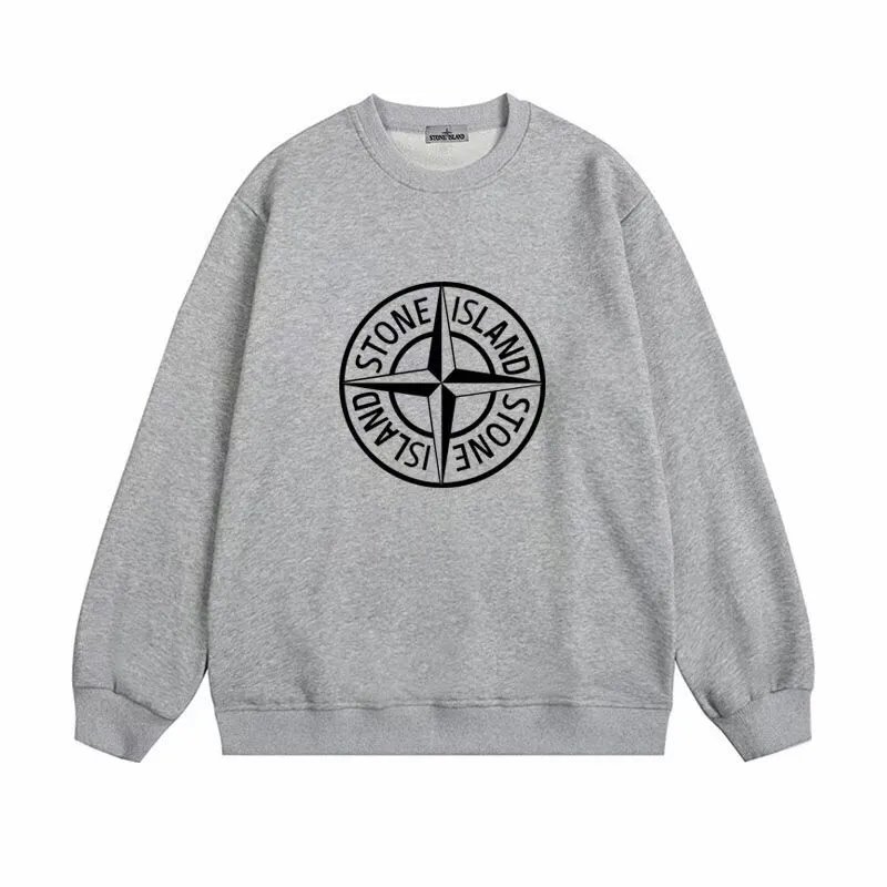 Stone Island Compass Logo Crewneck Sweatshirt Beige - 15