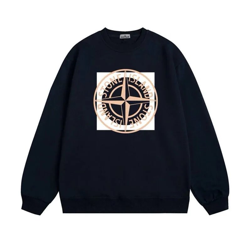 Stone Island Compass Logo Crewneck Sweatshirt Beige - 14