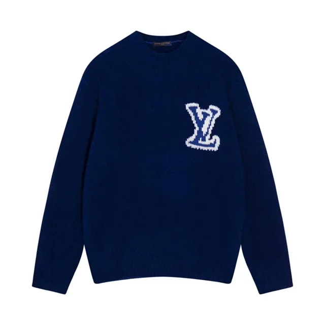 Louis Vuitton Knitwear Crewneck logo knit sweater product detail image 7