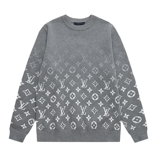 Louis Vuitton Knitwear Crewneck logo knit sweater product detail image 4