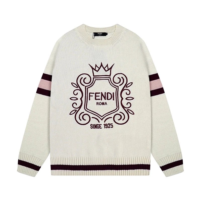 Loewe Anagram Embroidered Beige Sweater - 12