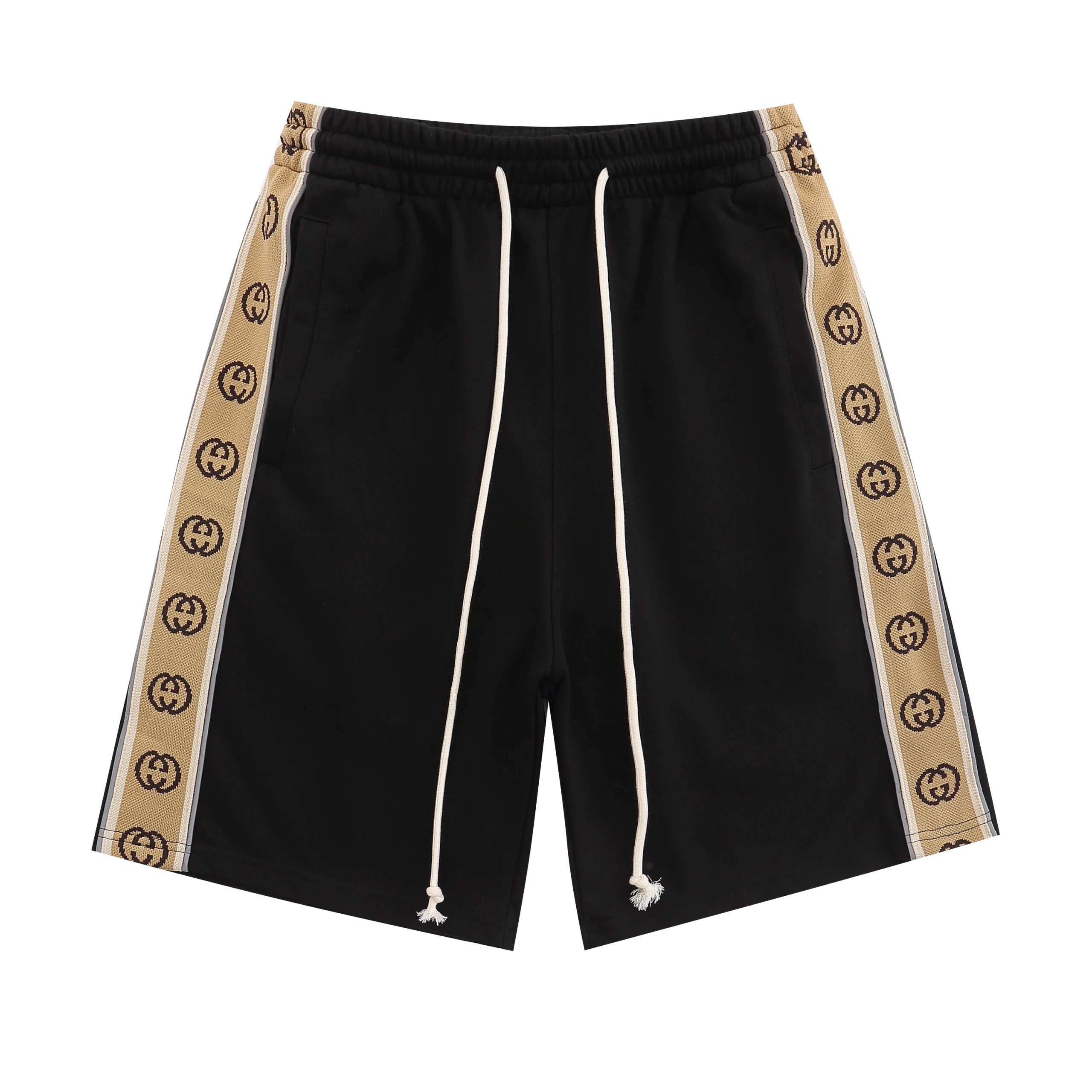 Gucci Web Stripe Tape Shorts Black - 23