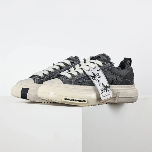 SMILEREPUBLIC Sneakers Low-top frayed canvas platform product detail image 19