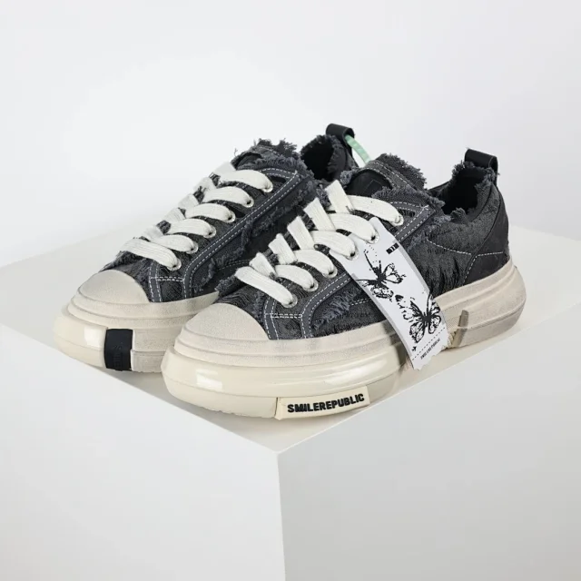 SMILEREPUBLIC Sneakers Low-top frayed canvas platform product detail image 18