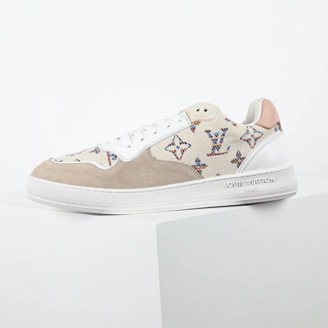 Louis Vuitton Sneakers Low-top lace-up — LV board shoes rice noodles