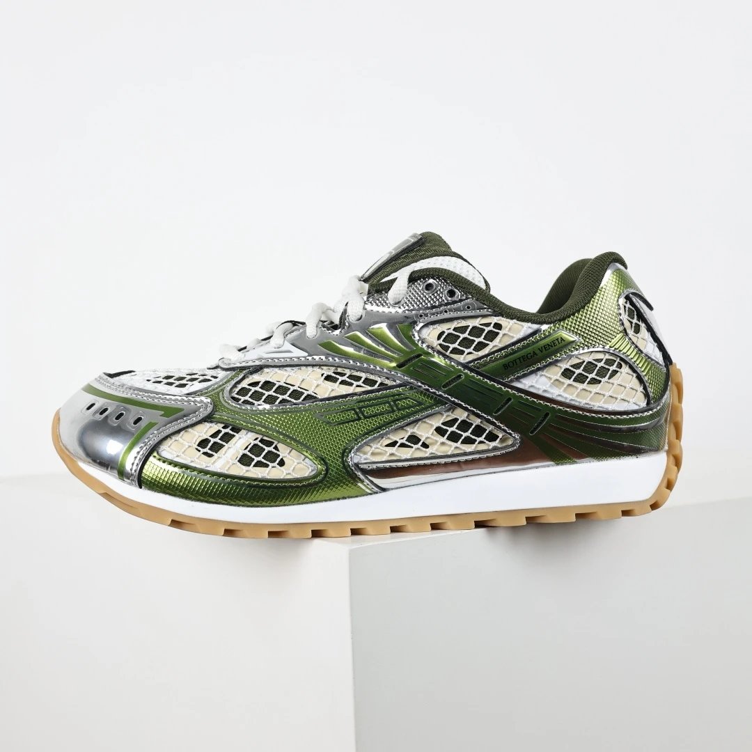 Bottega Veneta Sneakers Orbit low-top mesh — Bottega Veneta Running Shoes Green