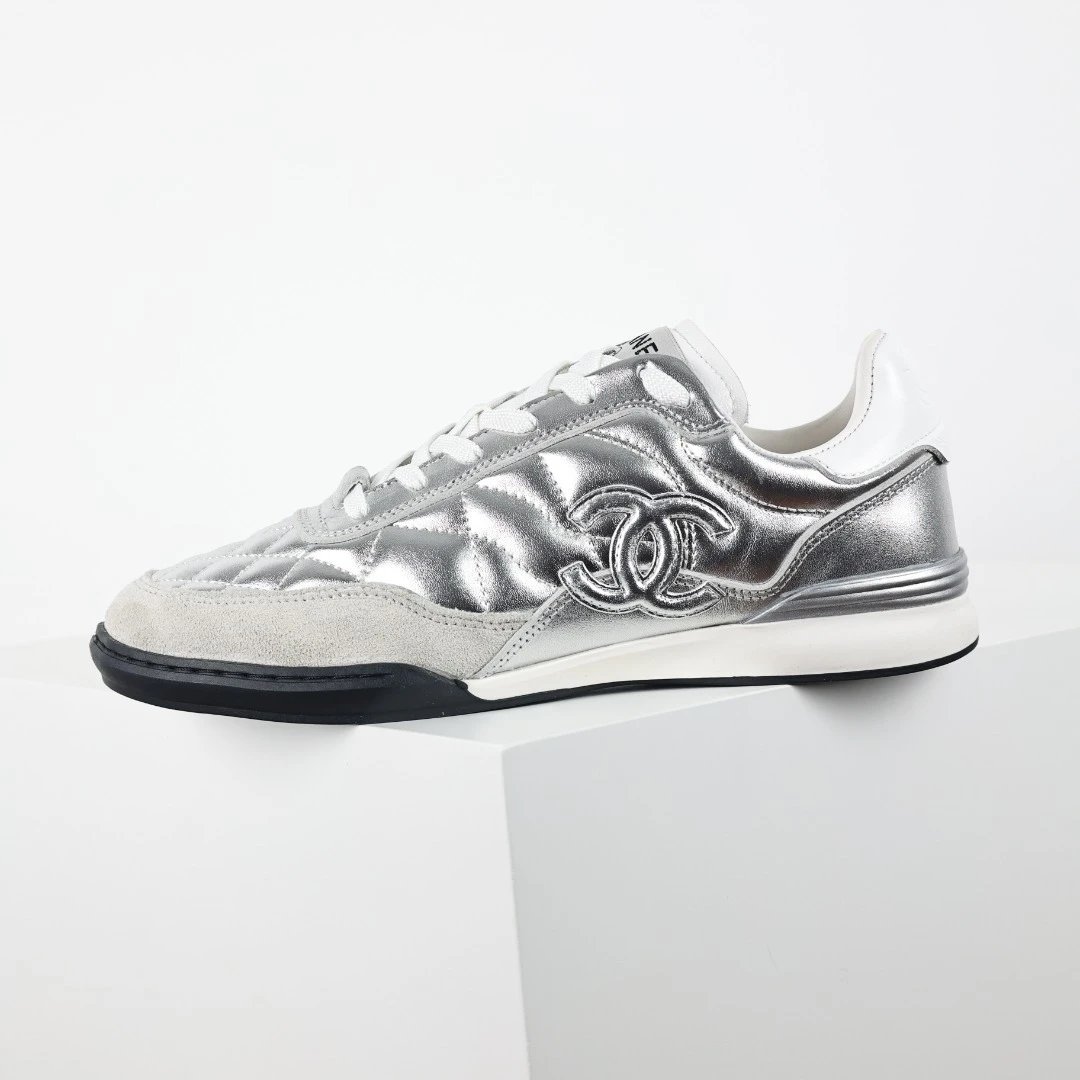 Chanel Sneakers Quilted low-top — Chanel 24a Desun Shoes Silver