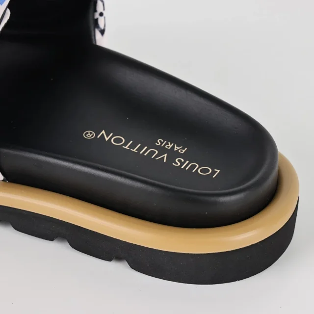 Louis Vuitton Slippers C8 Monogram Hook-and-Loop Strap Slides product detail image 17
