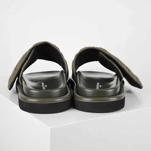 Louis Vuitton Slippers C8 Monogram Hook-and-Loop Strap Slides product detail image 32