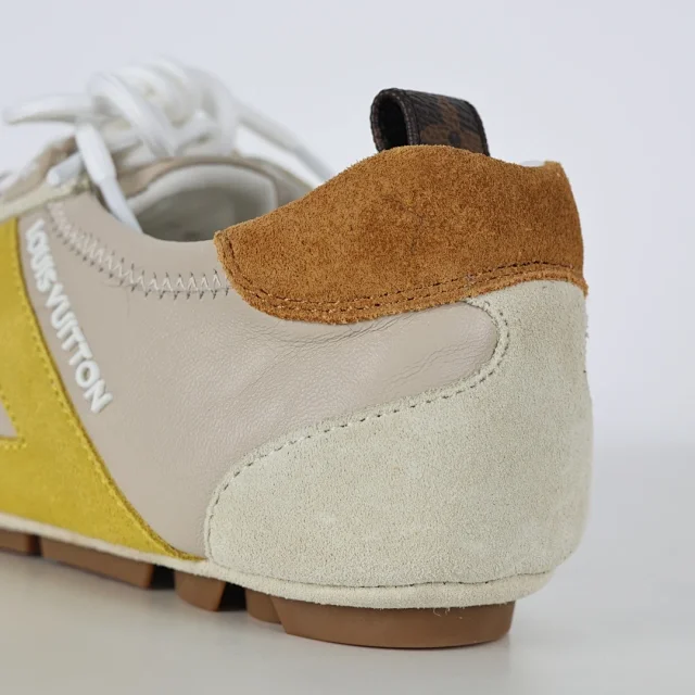 Louis Vuitton Sneakers Low-Profile Lace-Up with V Overlays product detail image 7