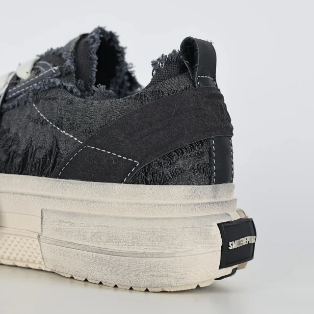 SMILEREPUBLIC Sneakers Low-top frayed canvas platform product detail image 17