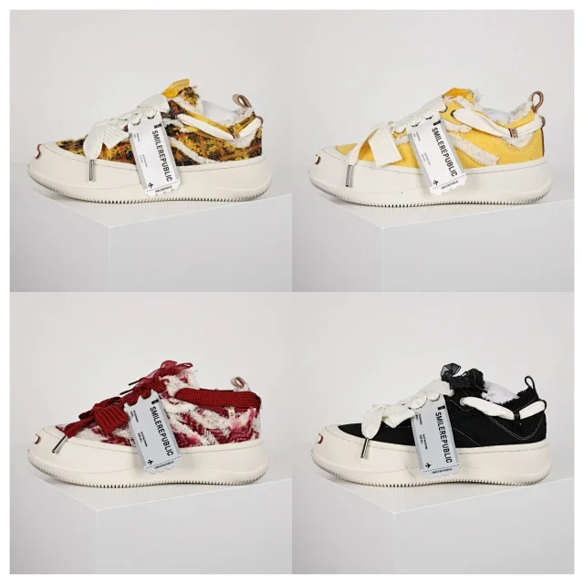 SMILEREPUBLIC Sneakers Frayed Canvas High-Top product detail image 1