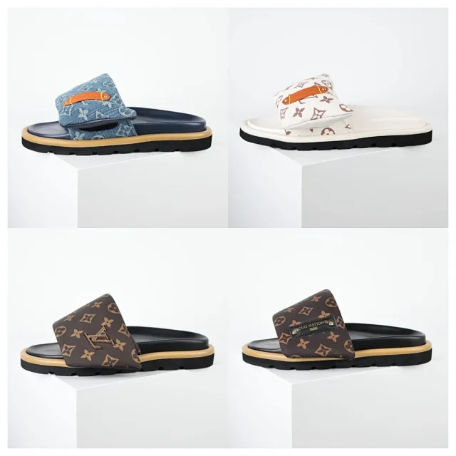 Louis Vuitton Sandals C8 Monogram Slide product detail image 1