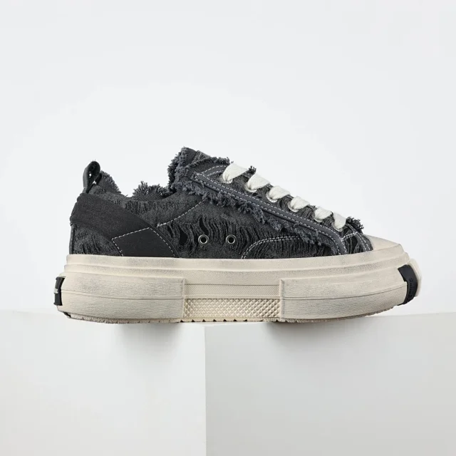 SMILEREPUBLIC Sneakers Low-top frayed canvas platform product detail image 14
