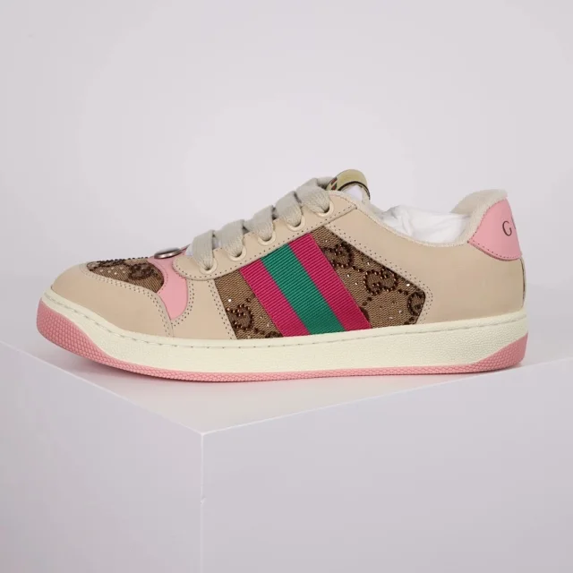 Gucci Sneakers Screener low-top with GG canvas and Web stripe product detail image 13