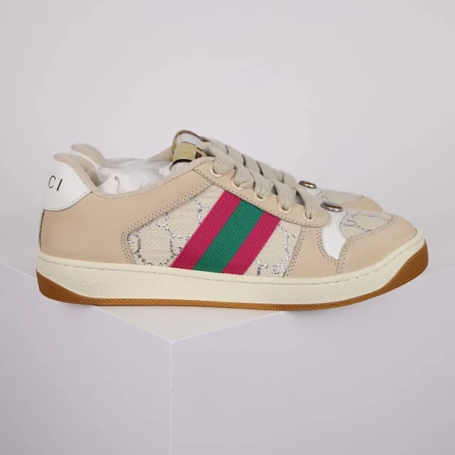 Gucci Sneakers Screener low-top with GG canvas and Web stripe product detail image 24