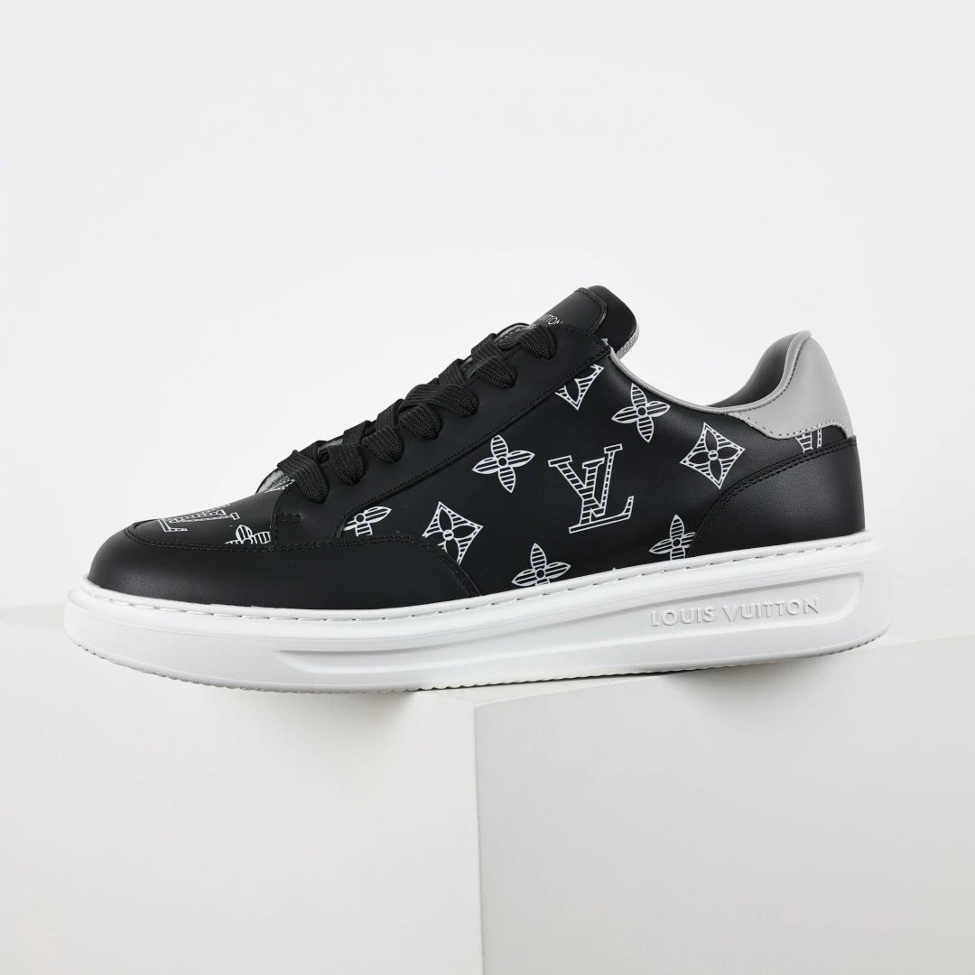 Louis Vuitton Sneakers Beverly Hills low-top — LV sneakers black and gray
