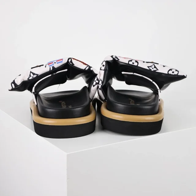 Louis Vuitton Slippers C8 Monogram Hook-and-Loop Strap Slides product detail image 13