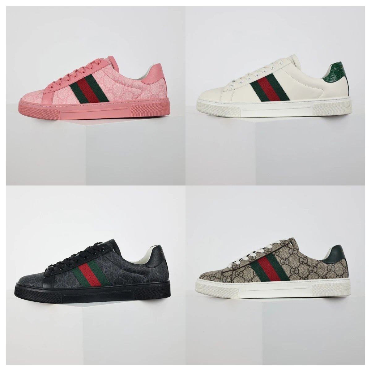 Gucci Sneakers Low-top GG canvas with Web stripe image 1