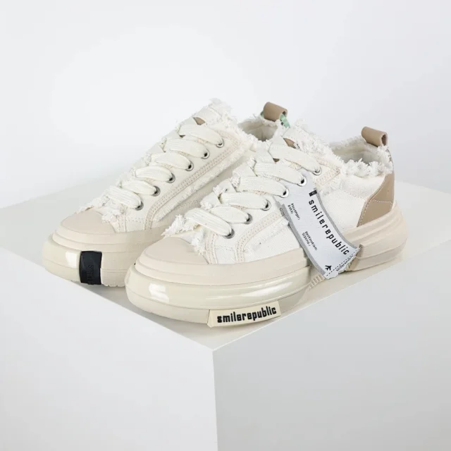 SMILEREPUBLIC Sneakers Low-top frayed canvas platform product detail image 27