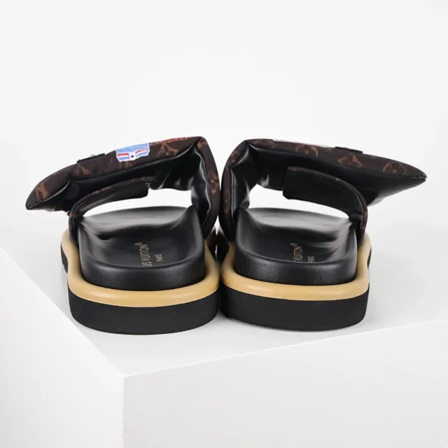 Louis Vuitton Slippers C8 Monogram Hook-and-Loop Strap Slides product detail image 22