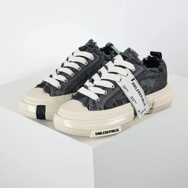 SMILEREPUBLIC Sneakers Low-top frayed canvas platform product detail image 7