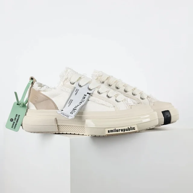 SMILEREPUBLIC Sneakers Low-top frayed canvas platform product detail image 25