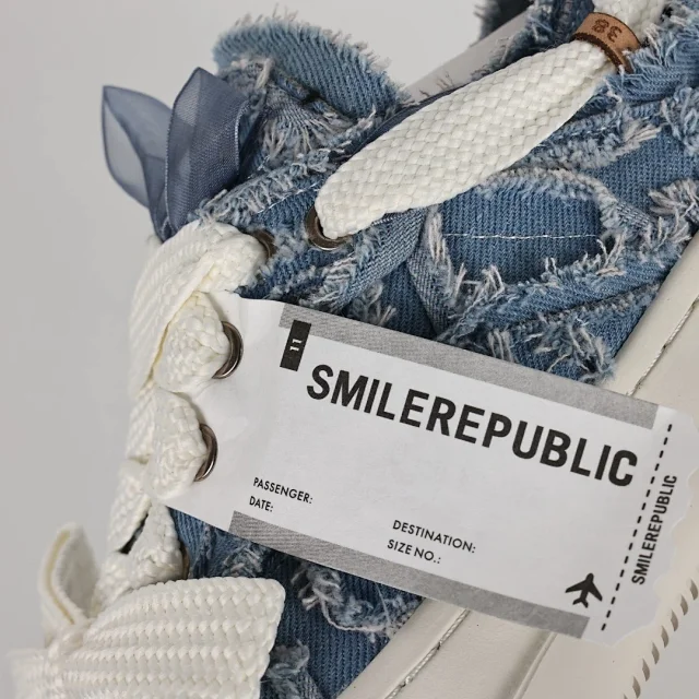 SMILEREPUBLIC Sneakers Frayed Canvas High-Top product detail image 33