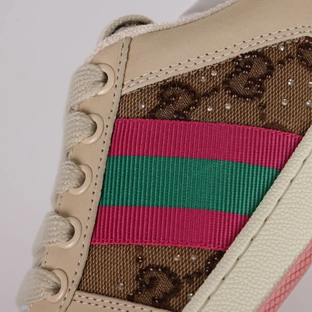 Gucci Sneakers Screener low-top with GG canvas and Web stripe product detail image 14