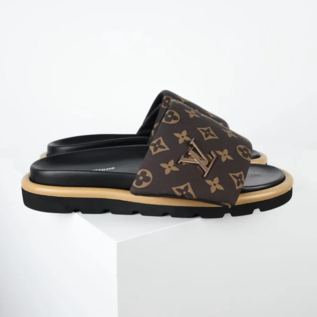 Louis Vuitton Sandals C8 Monogram Slide product detail image 18