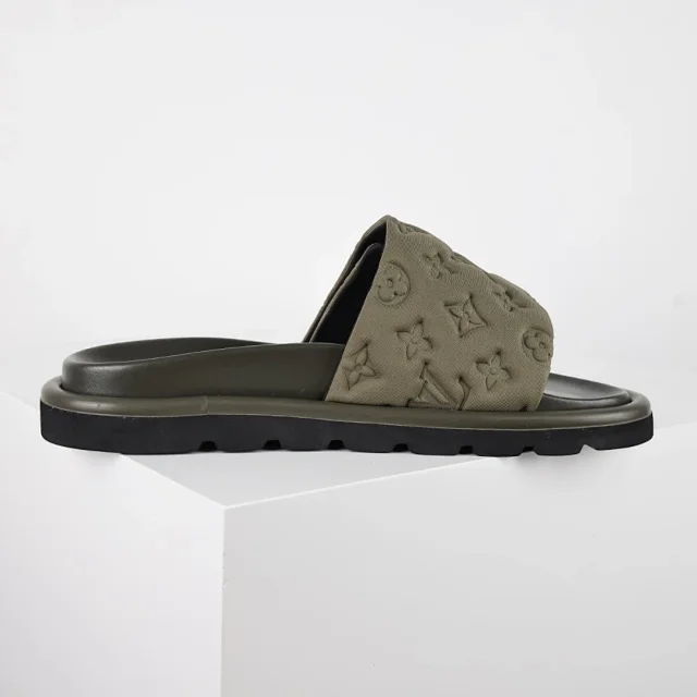 Louis Vuitton Slippers C8 Monogram Hook-and-Loop Strap Slides product detail image 31