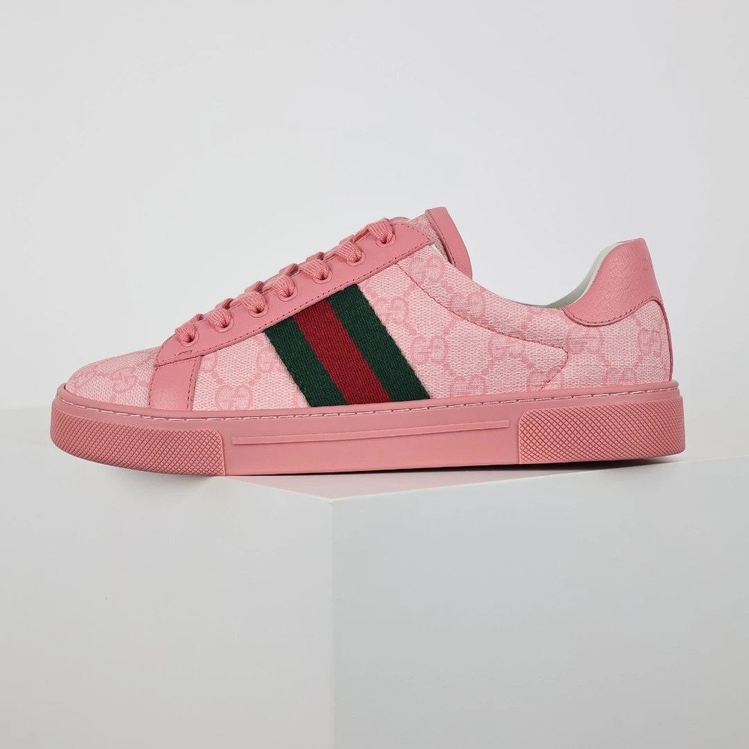 Gucci Sneakers Low-top GG canvas with Web stripe variant SOURCE-sku:131594615279