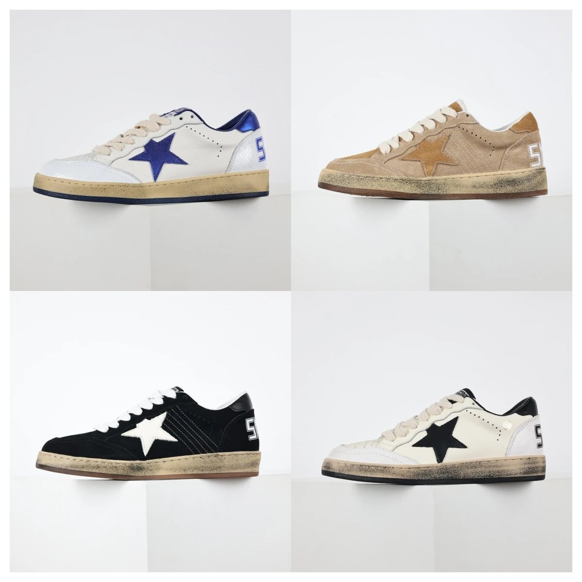Golden Goose Sneakers Super-Star distressed star image 1