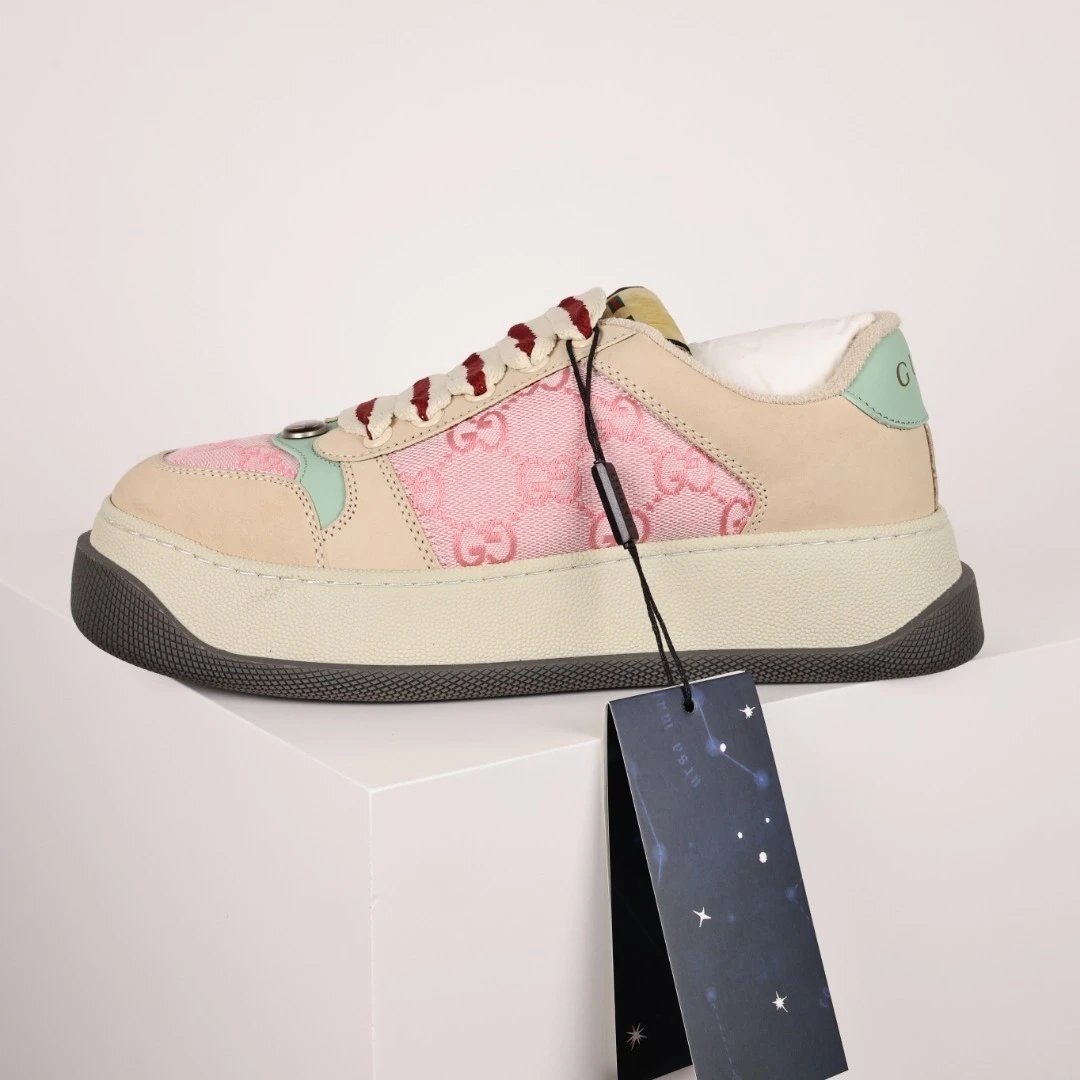 Gucci Sneakers Basket platform — Gucci platform mule in pink