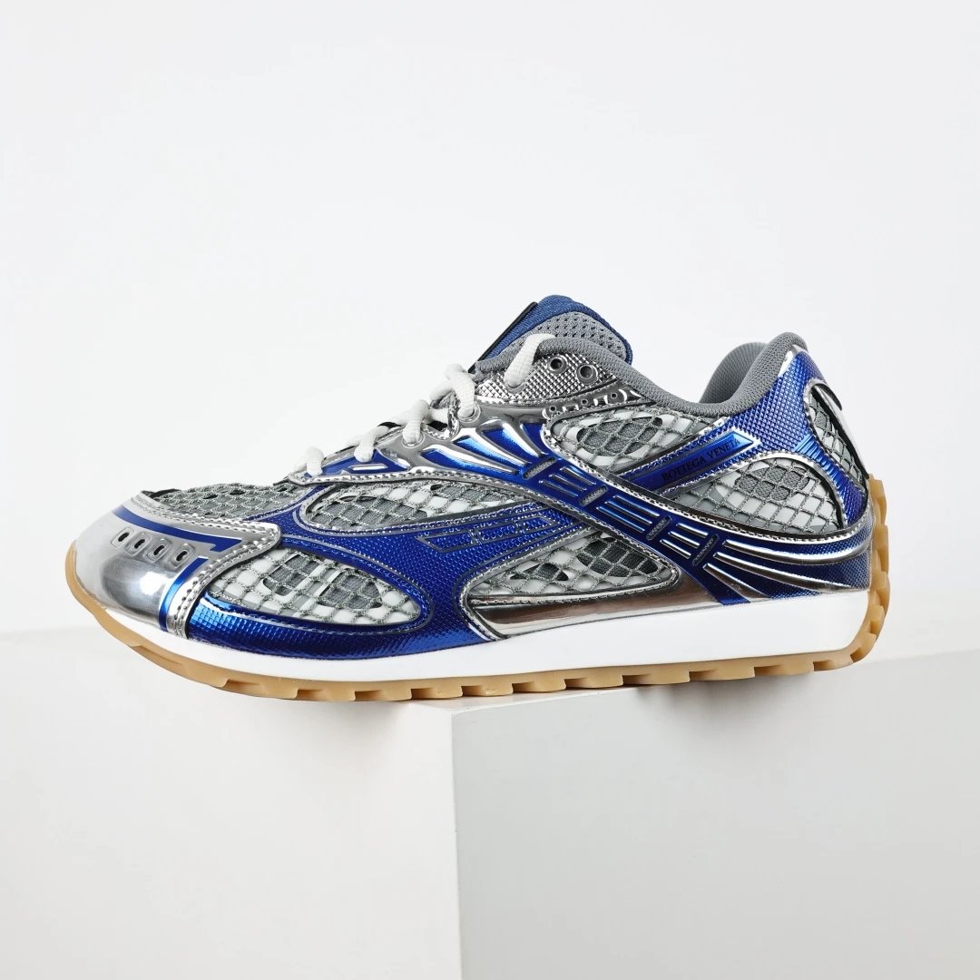 Bottega Veneta Sneakers Orbit low-top mesh — Bottega Veneta Running Shoes Sapphire Blue
