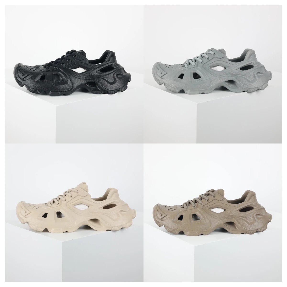 Unbranded Sneakers Lace-Up Cutout Chunky image 1